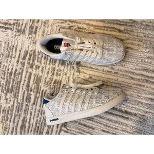 New K-Swiss girls size 4 Classic Varsity White/Blue Sneakers